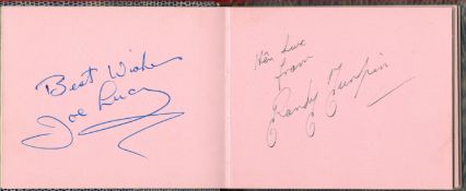 1950s Sport vintage autograph book over 50 fantastic signature from legendary names of British Sport