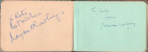 1950s Entertainment vintage autograph book over 40 fantastic signatures from some great names of the