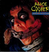 Alice Cooper signed Constrictor album sleeve cover vinyl record included. Good condition. All