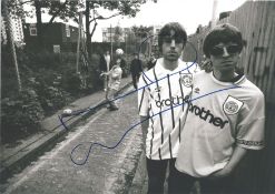 Noel Gallagher signed 12x8 black and white photo. Noel Thomas David Gallagher (born 29 May 1967)