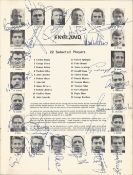 England World Cup 1966 squad multi signed vintage programme includes all 22 members of the