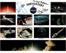 Space Apollo 11crew Neil Armstrong, Michael Collins and Buzz Aldrin multi signed 15th Anniversary