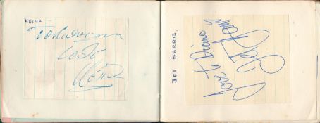 1964-65 Music vintage autograph book over 30 fantastic signatures from some of music greats of the