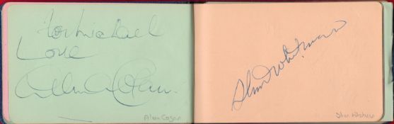 1950s Entertainment Vintage Autograph book includes over 60 great signatures from some great names