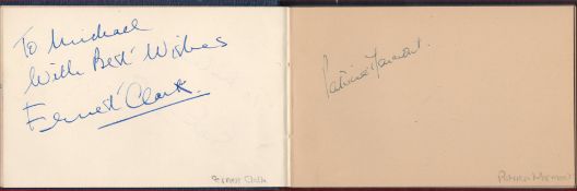 1950s Entertainment and Music vintage autograph book over 40 signatures from some great names from