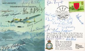World War II 617 Squadron multi signed Disbandment of the 617 Squadron flown FDC includes 22