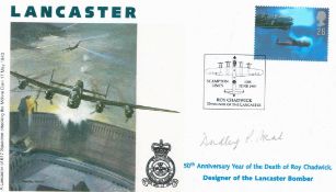 World War II 617 Squadron Sgt Navigator Dudley Percy Heal signed Lancaster 50th Anniversary Year