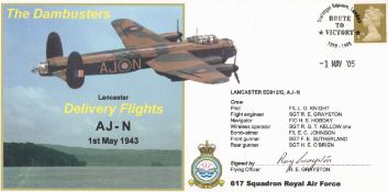 Dambuster World War II Ray Grayston signed The Dambusters Lancaster Delivery Flights AJ N 1st May