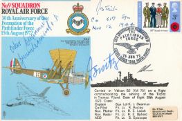 WW2 Multi Signed No9 Squadron 30th Anniversary of the Formation of the Pathfinder Force 15th