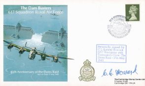 Dambusters C L (Lance Howard) signed 617 Squadron RAF 45th Anniversary of the Dams Raid FDC PM