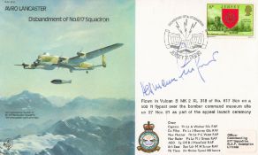 World War II Luftwaffe Ace Herman Buchner signed B30 Avro Lancaster Disbandment of 617 Squadron