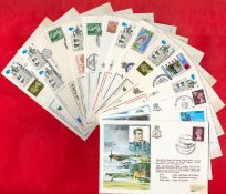 WW2 RAF Collection of 41 Unsigned FDCs All Contain Postmarks and Stamps, Mostly Flown Covers. To