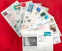 WW2 RAF Collection of 15 Signed First Day Covers With Stamps and Postmarks. Signatures include Flt