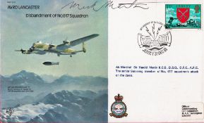 Dambuster Air Marshall Sir Harold Mick Martin signed Avro Lancaster Disbandment of No 617 Squadron