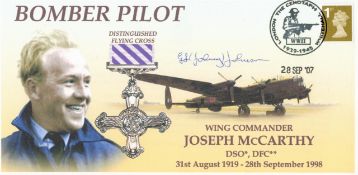 Dambuster 617 Squadron Sq Ldr George Johnny Johnson signed W/C Joseph McCarthy Bomber Pilot