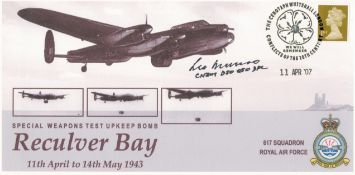 Dambuster 617 Squadron Les Munro signed Reculver Bay 11th April to 14th May 1943 FDC PM The Cenotaph