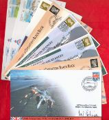 Falklands War Collection of Signed Covers, Info Relating to Jets all Housed in a Binder Folder.