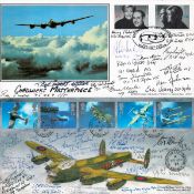 World War II multi signed Chadwick's Masterpiece FDC includes 13 fantastic bomber command veterans