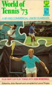 World of Tennis 73 edited by John Barrett Softback Book 1973 First Edition published by Queen Anne