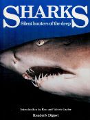 Sharks Silent Hunters of the Deep introduction by Ron and Valerie Taylor Hardback Book 1987 First