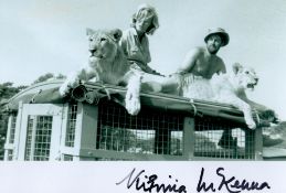 Virginia McKenna signed black and white 6 x 4 photograph. From the classic British drama Born