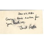 Boxing. Jack Fiske Signed and dated Jan 27 1980. Everett M Skehan 1st Edition Hardback Book
