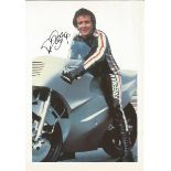 Singer David Essex signed 12x8 white card with colour image glued on. David Essex OBE is an