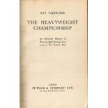 Boxing. Nat Fleischer Hardback Book Titled 'The Heavyweight Championship' An informal History of