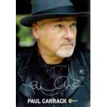 Paul Carrack signed colour 6 x 4 promotional photo signed in silver pen. English singer/songwriter