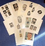 Vintage Football Collection of 10 items with Various and Multiple signatures. Signatures from John