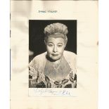American Singer and Actor Sophie Tucker Personally Signed 5. 5x3. 5 Black and White Photo. Tucker