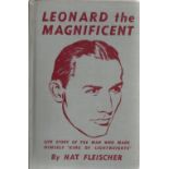 Boxing. Nat Fleischer 1st Edition Hardback Book Titled Leonard The Magnificent. Published in 1947 in