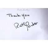 Ruth Pointer signed 6 x 4 white card, signed in black sharpie pen. Ruth Pointer American singer