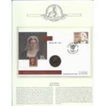 Commemorative cover collection. 5 included from Isle of Man. Stamp coin covers. Monarchs of the 20th