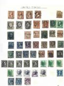 USA stamp collection in burgundy album. 25 pages. Some early material. Good condition. We combine