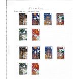 Isle of Man stamps and minisheets in green lever arch album. Mint condition. 2004-2008. Cat value