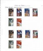 Isle of Man stamps and minisheets in green lever arch album. Mint condition. 2004-2008. Cat value