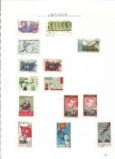 Vietnam and Ukraine stamp collection on 17 loose pages. Good condition. We combine postage on