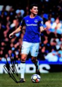 Football Michael Keane signed 12x8 Everton colour photo. Michael Vincent Keane (born 11 January