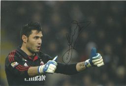 Football Marco Amelia signed 12x8 AC Milan colour photo. Marco Amelia born 2 April 1982) is an