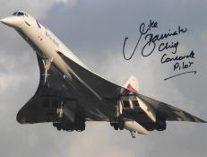 Concorde Pilot, Mike Bannister signed 10x8 Concorde colour photograph. Bannister (born May 1949)
