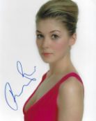 Actor, Rosamund Pike signed 10x8 colour photograph. Pike (born January-February 1979)[a] is an