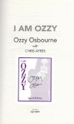 Ozzy Osbourne signed hardback book titled I am Ozzy. This lovely hardback book is in mint