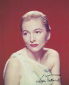 Actor, Joan Fontaine signed 10x8 colour photograph. Fontaine was a British American actress who is