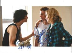 Cherrybomb, multi-signed 10x8 colour photograph signed by actors Rupert Grint, Robert Sheehan, and