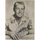 Actor, Alan Ladd vintage signed 5x7 black and white photograph. Ladd (September 3, 1913 - January