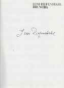 Leni Riefenstahl actress signed inside large Hardback Book Die Nuba. The Last of the Nuba is the