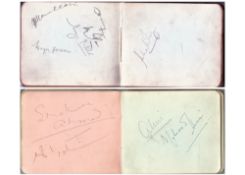 Vintage autograph album filled with 1950s Pakistan touring cricket team. The book itself shows