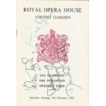 Ballet Johaar Mosaval, Donald Britton, Desmond Doyle, Valerie Taylor signed Royal Opera House