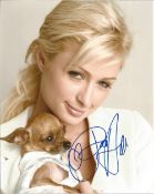 Paris Hilton signed 10x8 colour photo. Paris Whitney Hilton (born February 17, 1981) is an